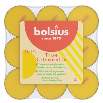 Bolsius Podgrzewacze zapachowe 18 szt Citronella