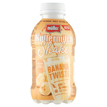 Müller Müllermilch Shake Napój mleczny o smaku bananowym 400 g