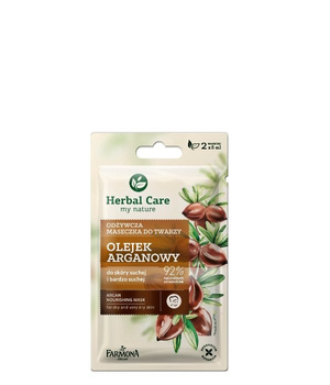 HERBAL CARE Maseczka odżywcza OLEJEK ARGANOWY 2x5 ml