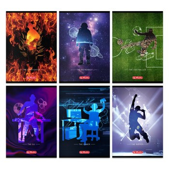 Herlitz zeszyt A5 32 linia podwójna the hero