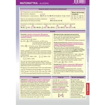 Karta edukacyjna. Matematyka - algebra
