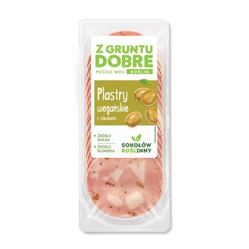 Plastry wegańskie z oliwkami 50g Zgruntu dobre
