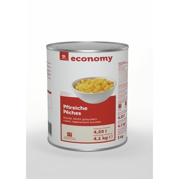 TGE Brzoskwinie w kostkach w lekkim syropie 4100g