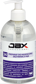 Jax Professional Preparat do dezynfekcji rąk ,,34’’ 500ml