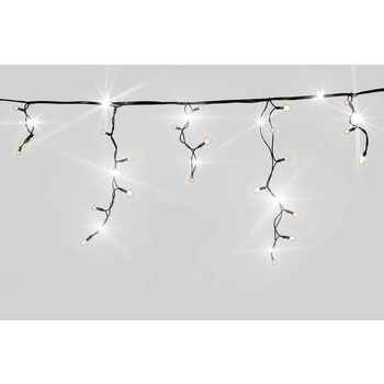 Kurtyna sople FLESZ 200 LED biały ciepły/biały zimny flesz z dodatkowym gniazdkiem na zewnątrz 9,6M dekoracji