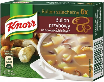 Knorr Bulion szlachetny grzybowy z borowikami 60 g (6 x 10 g)