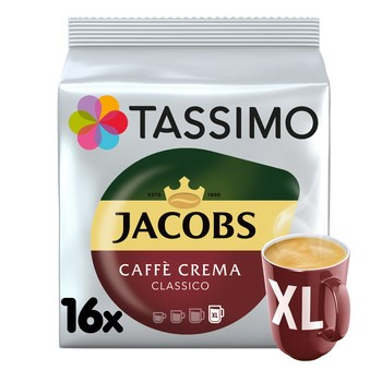 Tassimo Jacobs Caffè Crema Classico XL Kawa mielona 132,8 g (16 kapsułek)