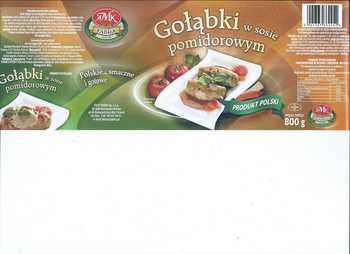 YABRAgołąbki w sosie pomidorowym 800G