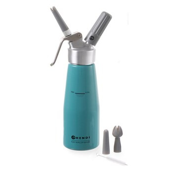 Syfon do bitej śmietany Kurt Scheller Edition turkusowy 0,5 l Hendi