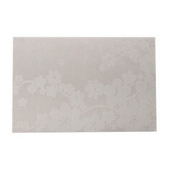 Mata stołowa pvc/ps 30x45cm kwiaty silver - DREAM FLOWER