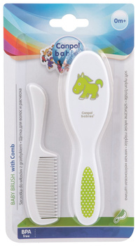 SZCZOTKA DO WŁOSÓW MIĘKKA ZgRZEBYKIEM CANPOL BABIES 2/417