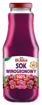 DR JUICE Sok z ciemnych winogron 100% 1L