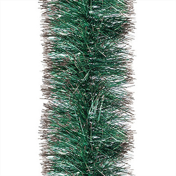 JUMI Łańcuch choinkowy z kolorowymi końcówkami 10cm/2m zielono-srebrny