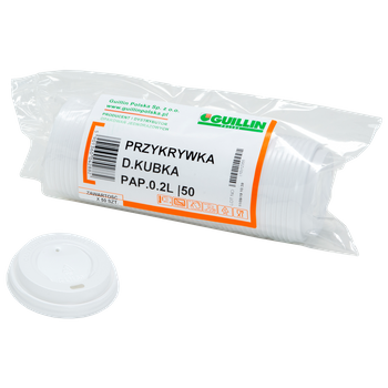 Guillin Polska Jednorazowe przykrywki do kubków 0,25l | 50szt
