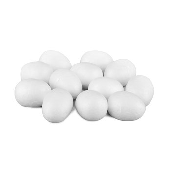 Jajka styropianowe 12 sztuk