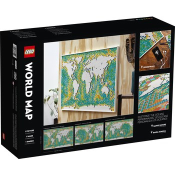 Klocki LEGO ART Mapa świata 31203