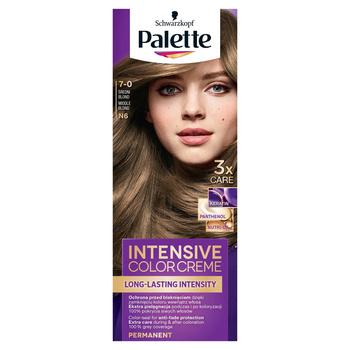 Palette Intensive Color Creme Farba do włosów w kremie 7-0 (N6) średni blond