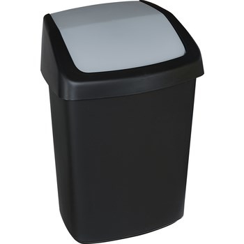 Kosz na śmieci Swing Top Czarny/ srebrny 25L Curver