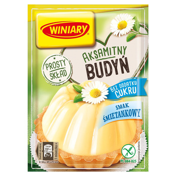 Winiary Budyń bez dodatku cukru smak śmietankowy 35 g
