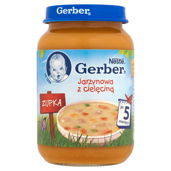 Gerber Jarzynowa z cielęcinką dla niemowląt po 5 miesiącu 190g