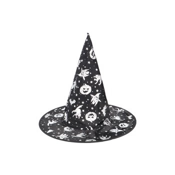 EM&EM Halloween Kapelusz czarno- srebrny mix