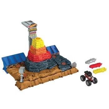 Hot Wheels Monster Trucks Arena Smashers - Piramida demolki Bone Shakera Zestaw