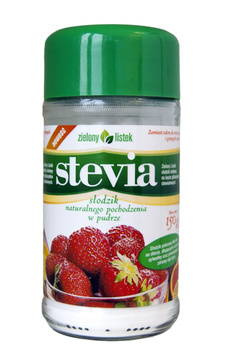 Zielony listek Stevia Słodzik naturalnego pochodzenia w pudrze 150 g