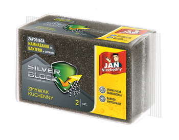 Jan Niezbędny Silver Block Zmywak kuchenny z jonami srebra 2szt