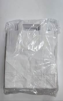 Torba cateringowa 26x14x29 mm kpl 25 szt biała Horeca Polska