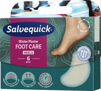 SALVEQUICK plastry Blister prevention 6 szt. (pięty)