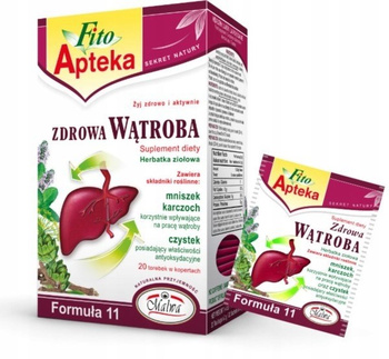 Fito Apteka Suplement diety herbatka ziołowa zdrowa wątroba 40 g (20 x 2 g)