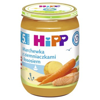 HiPP Marchewka z ziemniaczkami i łososiem po 5 miesiącu 190g