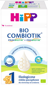 HiPP 1 BIO Combiotik Ekologiczne mleko początkowe dla niemowląt od urodzenia 550 g