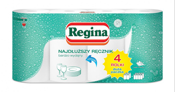 Regina Ręcznik Najdłuższy 4 rolki, 2 warstwy