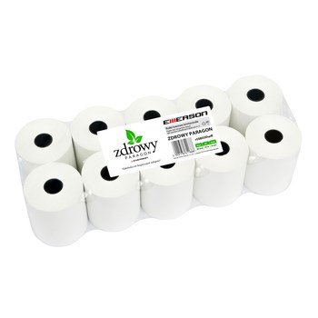 Rolka termiczna Zadrowy Paragon Emerson 80 mm x 30 m, zgrzewka = 10 szt., nie zawierają bisfenoli (m.in. BPA i BPS)