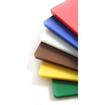 Deska do krojenia HACCP 450x300x12,7 mm - biała do nabiału Hendi