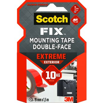 Scotch-Fix™ Supermocna zewnętrzna taśma mocująca, 19 mm x 1,5 m, 1 rolka/opakowanie