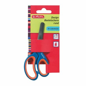 Nożyczki Herlitz 13 cm zaokrąglone dla leworęcznych