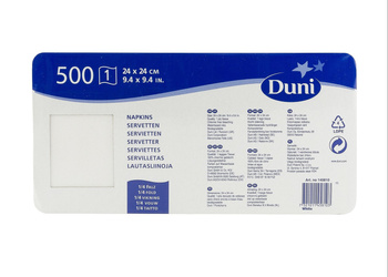 Duni Serwetki 1 warstwowe 24x24 cm 500 szt
