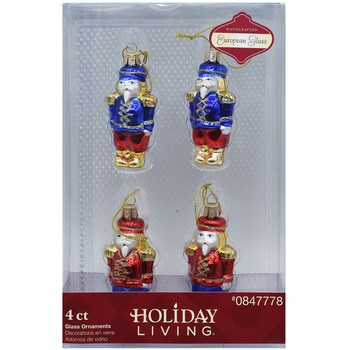 Vitbis Formy szklane dziadek do orzechów mały dekorowane 4szt. mix