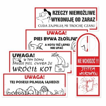 KORFED Tabliczka plastikowa - zabawna mix x 1 szt.