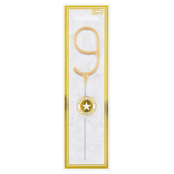 Złota cyfra 9  7,5 cm