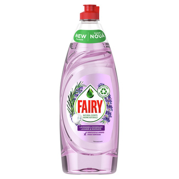 Fairy Naturals Płyn do mycia naczyń z naturalnym w 100% zapachem lawendy i rozmarynu 650 ML