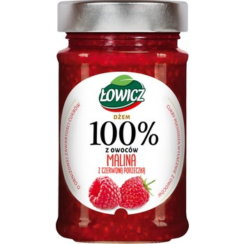 ŁOW.DŻEM MALINA CZER.PORZ.210G