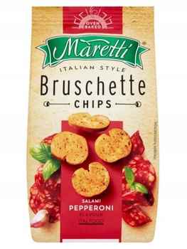 Maretti Pieczone krążki chlebowe o smaku salami pepperoni 70 g