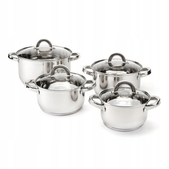 Garnki nierdzewne Claude komplet 8 elementów Florina