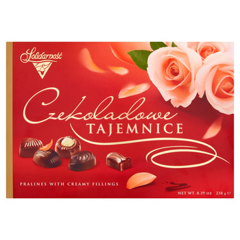Solidarność Czekoladowe Tajemnice Czekoladki z aksamitnymi kremami 238 g