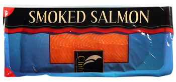 Almar Club łosoś wędzony na zimno w plastrach  500g