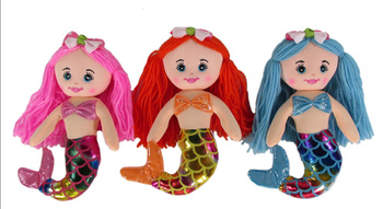 SUN-DAY Zabawka pluszowa Lalka syrenka 20 cm L0310