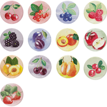 Zakrętka fi66 pasteLOVE owoce - 10szt.